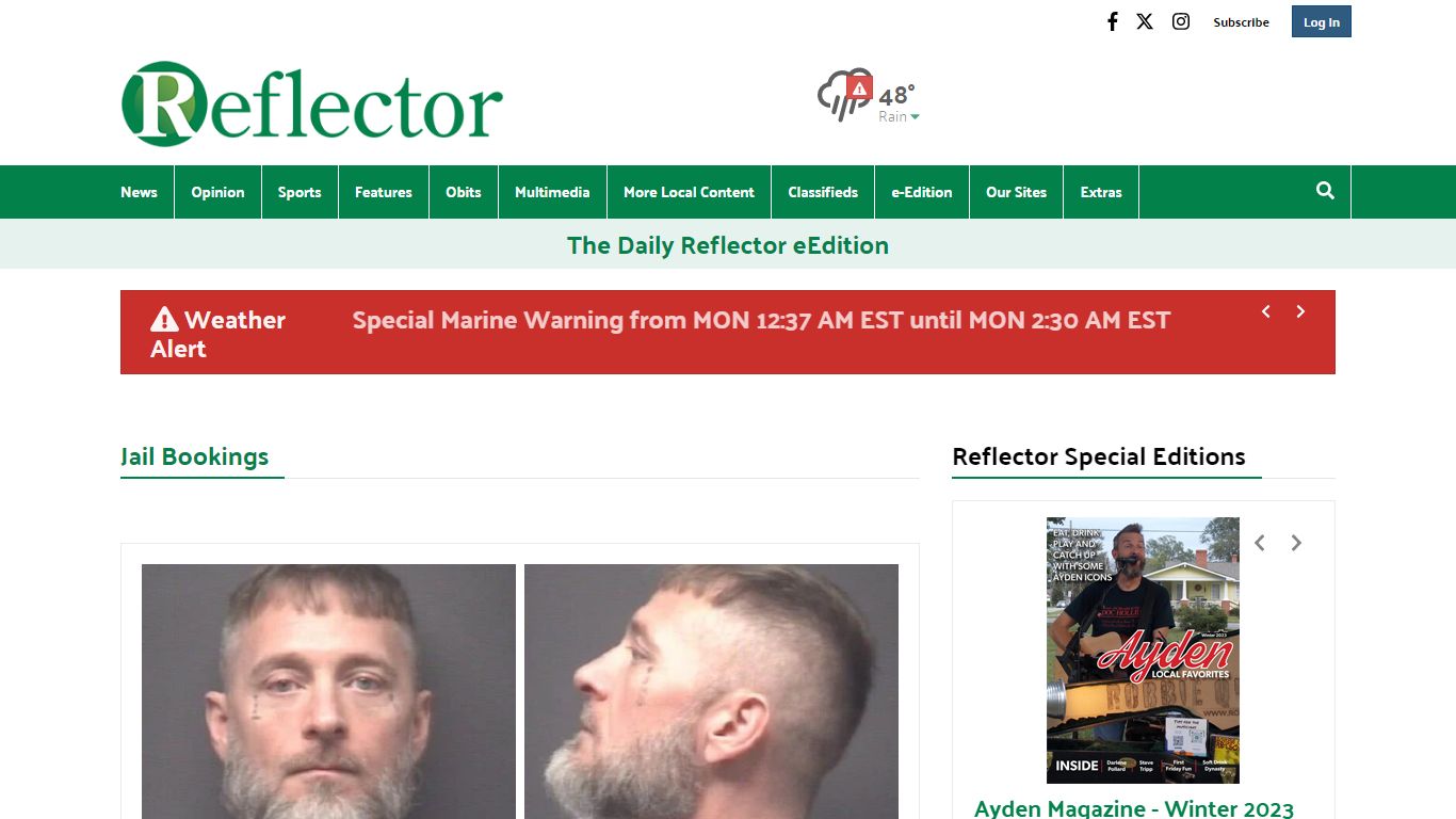 Jail Bookings | reflector.com